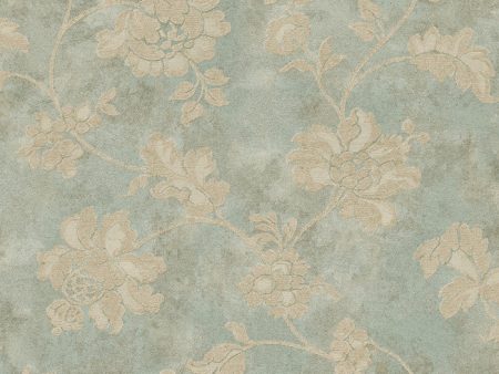 York RE9056 Vintage Patina Damask Document Wallpaper Fashion