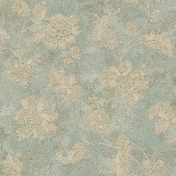 York RE9056 Vintage Patina Damask Document Wallpaper Fashion