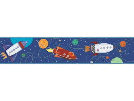 York Wallpaper ZB3228BD Boys Will Be Boys Space Border on Sale