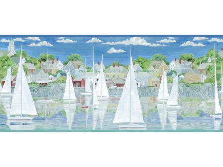 York Wallpaper BG1650BD Border Portfolio II Captain s Harbor Border For Sale