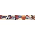 York Wallpaper KS2356BD Cool Kids Sports Ball Border Fashion