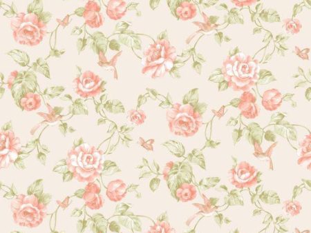 York VR3514 Rhapsody Garden Floral Wallpaper Hot on Sale