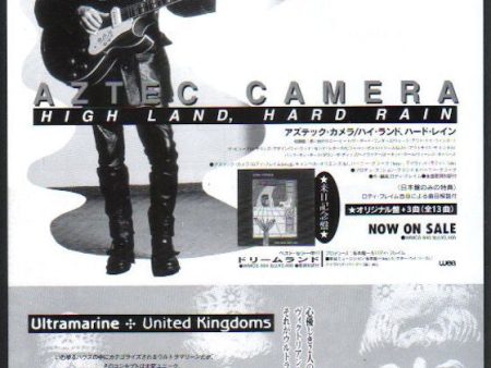 Aztec Camera 1993 11 High Land, Hard Rain Japan album promo ad Cheap