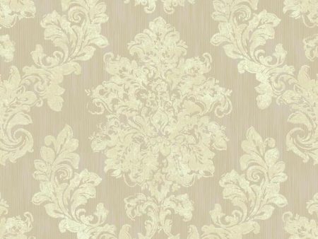 York VR3503 Rhapsody Regal Framed Damask Wallpaper Online now