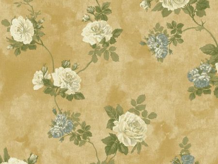 York NV6085 Baton Rouge Vintage Rose Wallpaper Online Sale