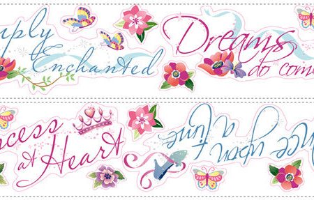 York Wallpaper RMK1521SCSDK Disney Princess - Princess Quote Online Sale