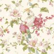 York Wallpaper AK7458 Ashford House Blooms Tropical Birds with Magnolias Sale