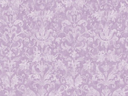 York YS9355 Peek-A-Boo Distressed Damask Wallpaper Hot on Sale