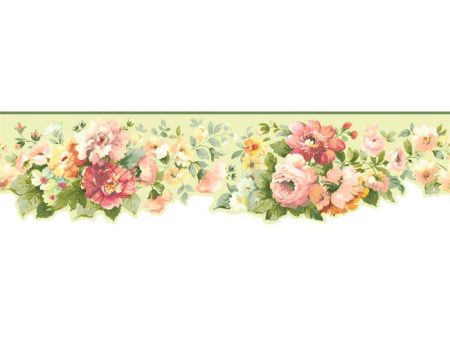 York Wallpaper SM8564B Border Book Document Floral Border Hot on Sale