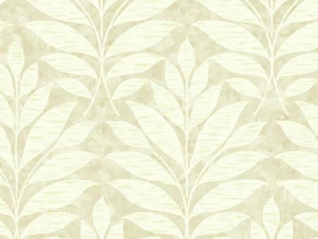 York WB5492 Botanical Fantasy Textural Leaf Wallpaper Online