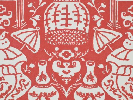 Clarence House Wallpaper 6801-19 The Vase Geranium Online Hot Sale