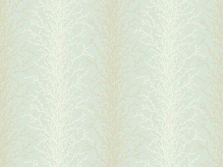 York YV8988 Blue Book Coral Stripe Wallpaper Discount