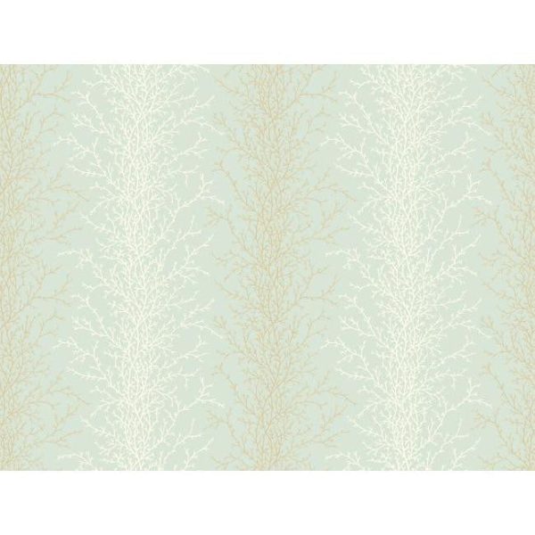 York YV8988 Blue Book Coral Stripe Wallpaper Discount