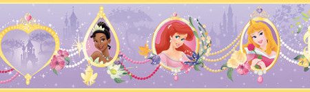 York Wallpaper DK5955BD Walt Disney Kids Princess Frames Border For Sale