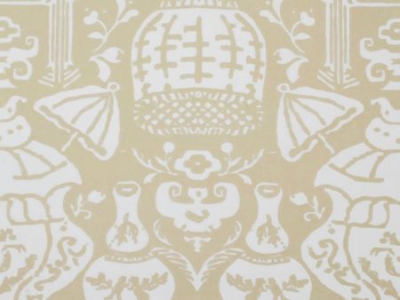 Clarence House Wallpaper 6801-11 The Vase Beige on Sale