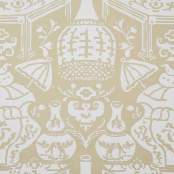 Clarence House Wallpaper 6801-11 The Vase Beige on Sale