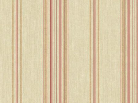 York VR3420 Rhapsody Classic Stripe Wallpaper Hot on Sale