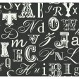 York RB4272 Black & White Book Word Play Wallpaper Fashion