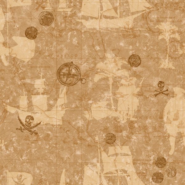 York ZB3109 Boys Will Be Boys Pirate Map Wallpaper Online Hot Sale