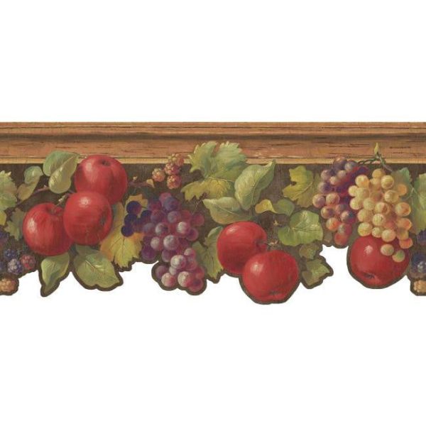 York Wallpaper HA1313B Border Book Fruit & Ivy Border on Sale