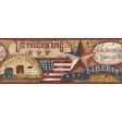 York Wallpaper RF3638BD Folk Heart II Americana Border Online now