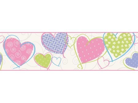 York Wallpaper JE3565B Border Portfolio II Heart Border For Cheap