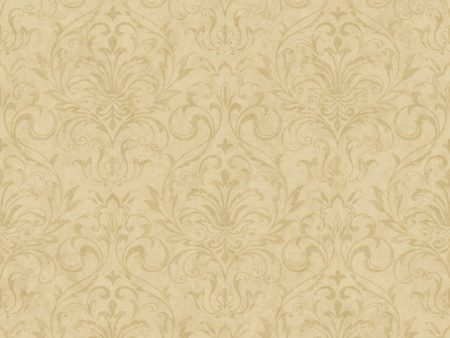 York YC3376 Welcome Home Distressed Damask Wallpaper Discount