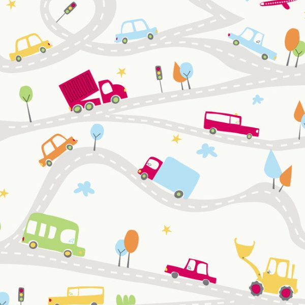 York YS9211 Peek-A-Boo Around Town Wallpaper For Discount