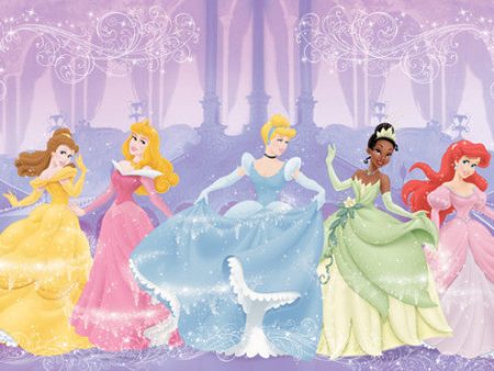 York Wallpaper JL1226MDK Disney Princess - Perfect Princess Mural Fashion