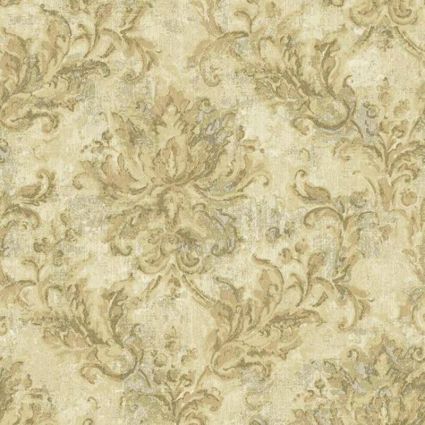 York NV6044 Baton Rouge Vintage Damask Wallpaper Online Hot Sale