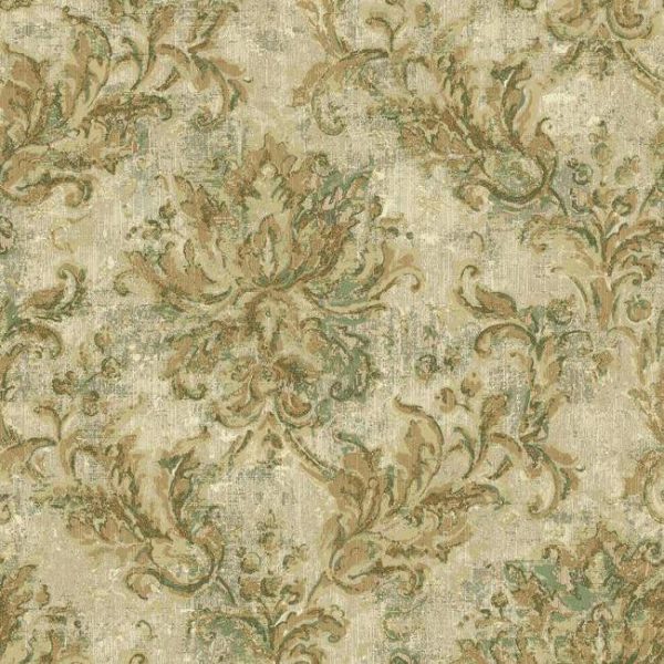 York NV6047 Baton Rouge Vintage Damask Wallpaper Online Hot Sale