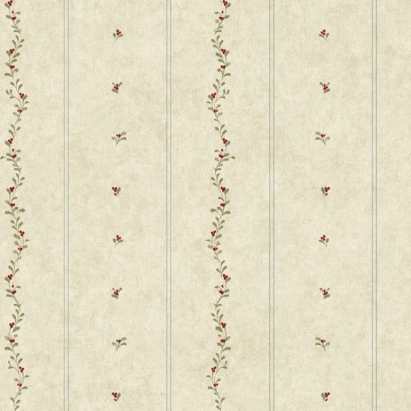 York YC3360 Welcome Home Mini Leaves Stripe Wallpaper Online