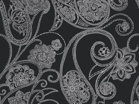 York Wallpaper DE9003 Candice Olson Shimmering Details Dotted Paisley Online Sale