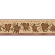 York Wallpaper YC3332BD Welcome Home Love & Laughter Tin Star Border on Sale