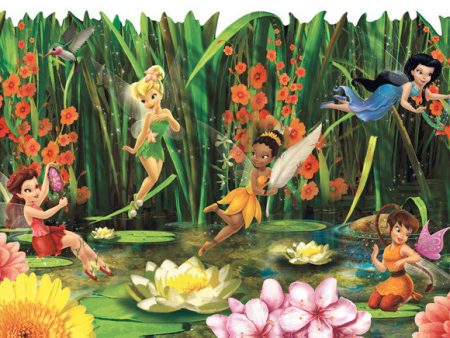 York Wallpaper DK5896BD Walt Disney Kids Fairies & Lily Pads Border Hot on Sale