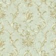 York NV6031 Baton Rouge Painterly Ornamental Damask Wallpaper Hot on Sale